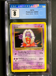 1999 Pokemon Base Set 2 WOTC - Jinx - CGC Graded 8 - NM/MINT