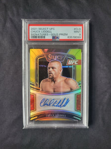 2021 UFC Panini Select - Chuck Liddell - Gold Prizm Signatures - PSA 9 Mint